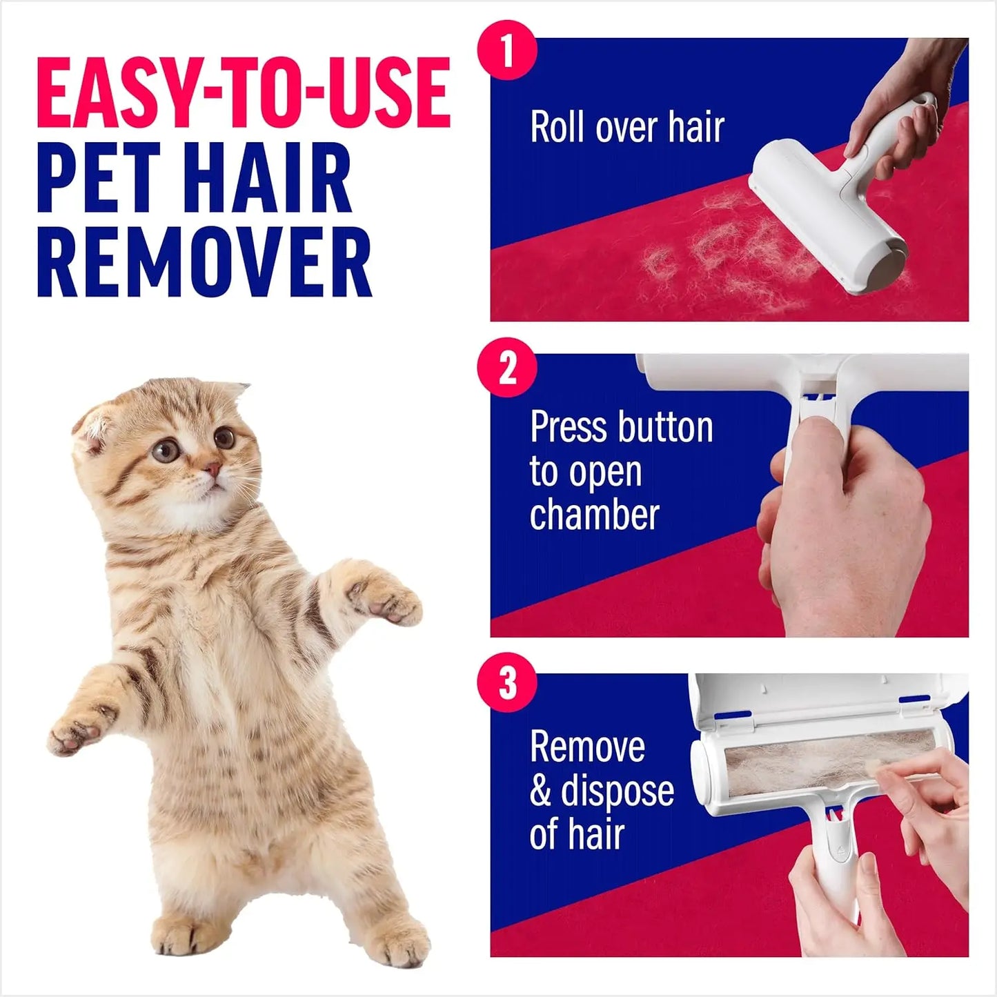 Reusable Pet Hair Remover Roller Eco Friendly Lint Roller Furniture