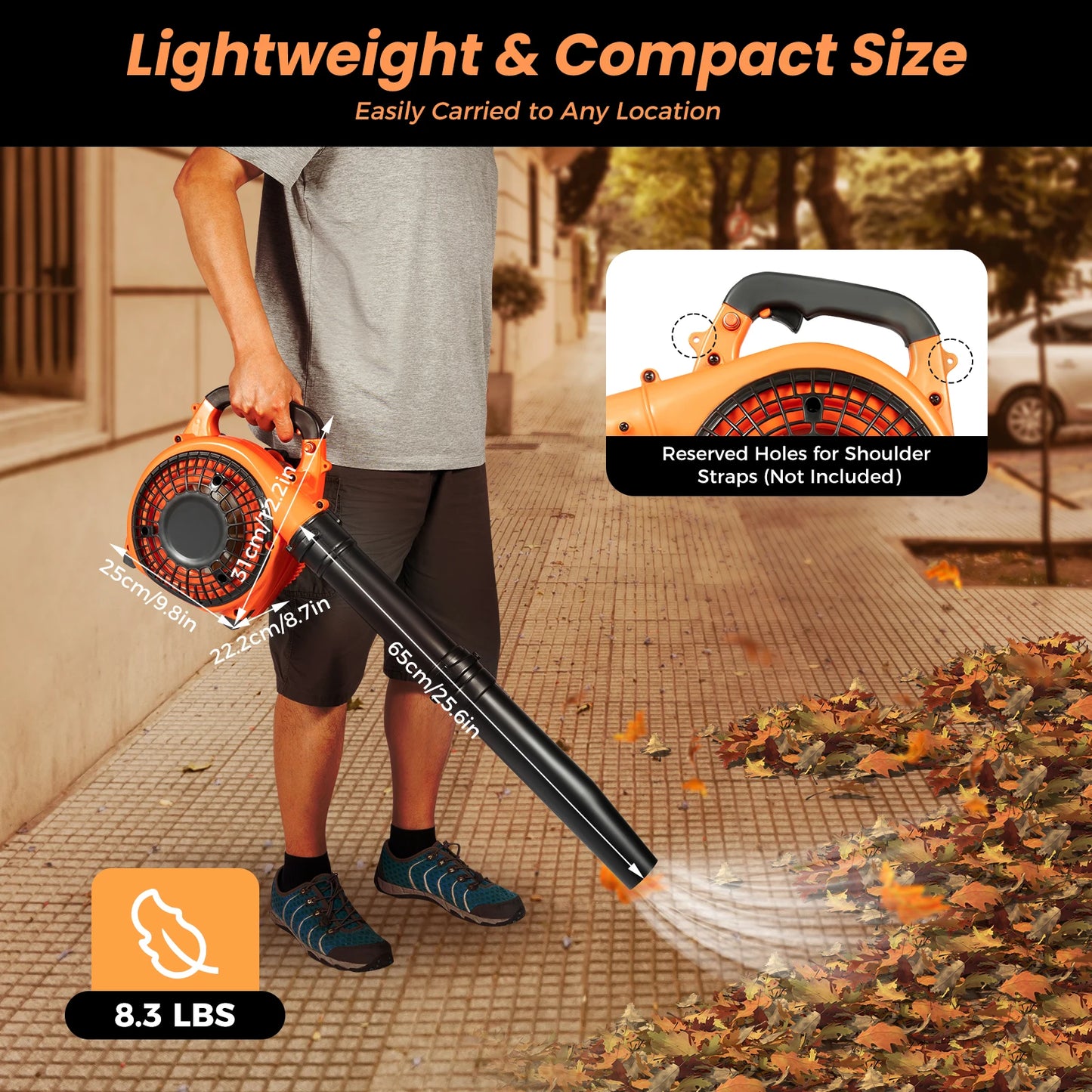 Bymaocar 260 Type 2 Stroke Handheld Gas Blower Pull Start