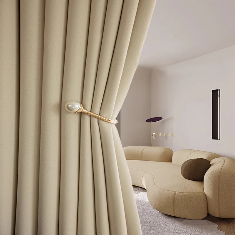 NONECN 2 Piece Blackout Curtain for Living Room and Bedroom