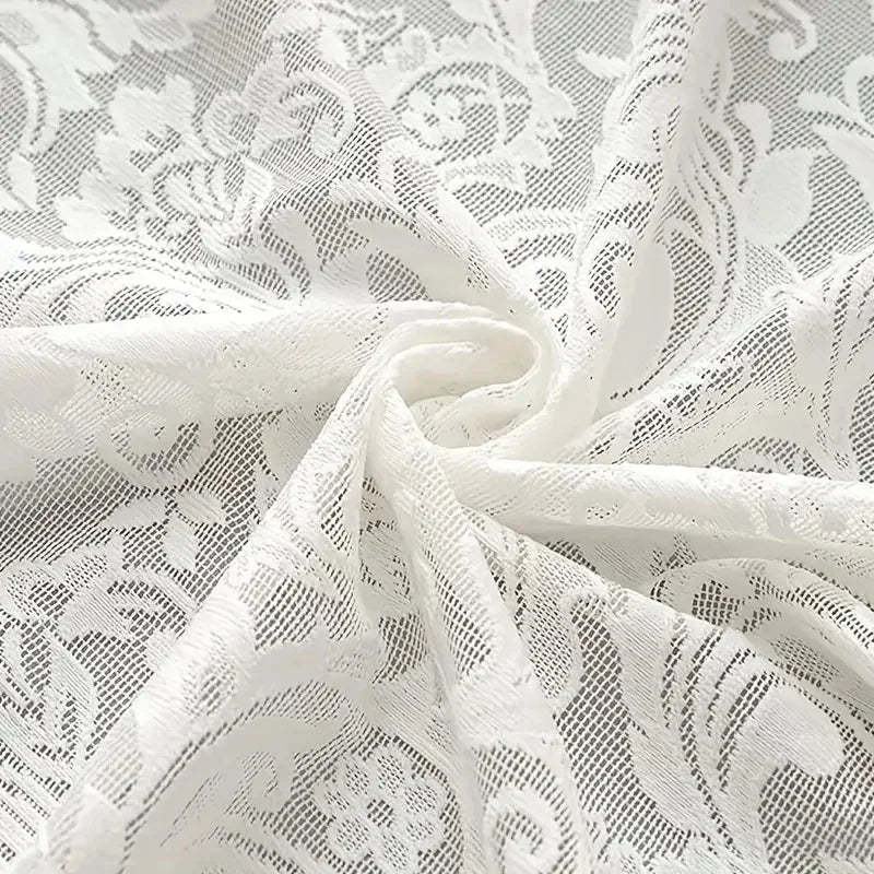 Elegant Phoenix Tail Lace Chiffon Curtain For Living Room