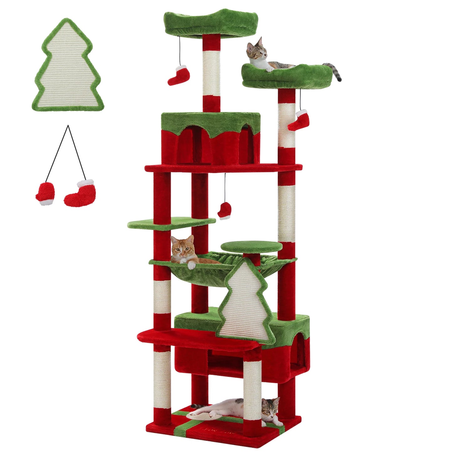 PAWZ Road Cat Tree Tower Indoor Scratching Posts Hammock Perches