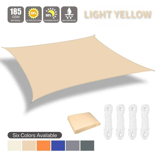 Waterproof Shade Sail Outdoor Sun Shelter For Patio UV Protection