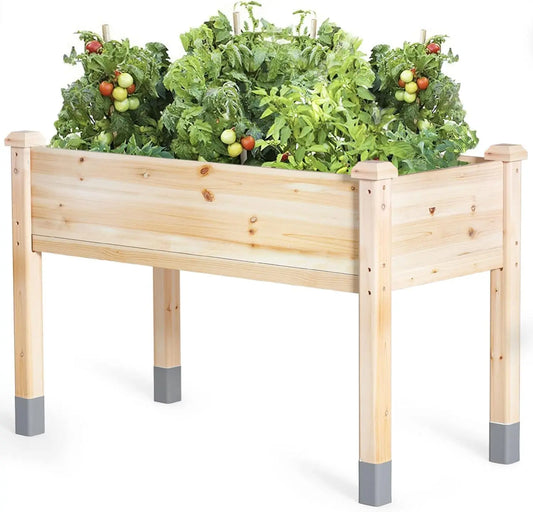 Wooden Raised Garden Bed With Legs For Veggies And Flowers