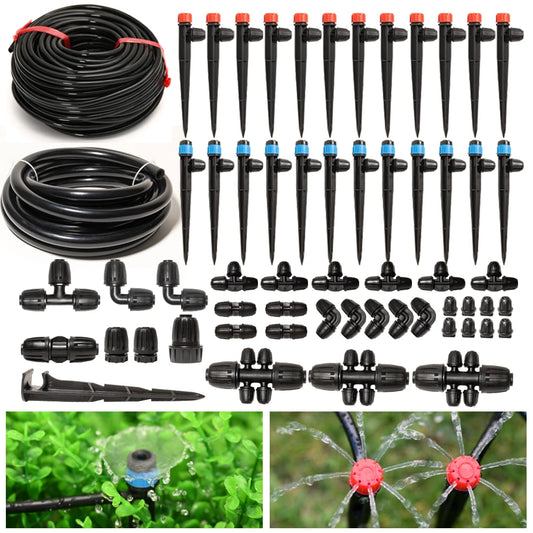 Terrawen Drip Irrigation System Kit With Locking Fittings For Garden