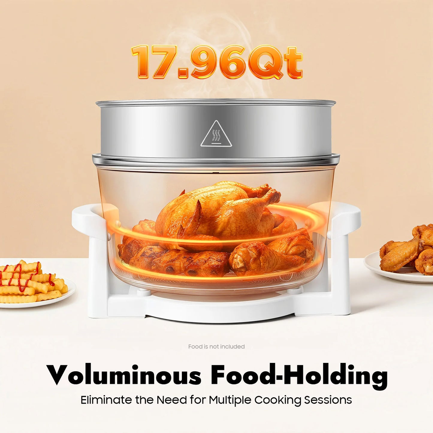 Visual Air Fryer 110V 360 Degree Air Circulation Oil Free