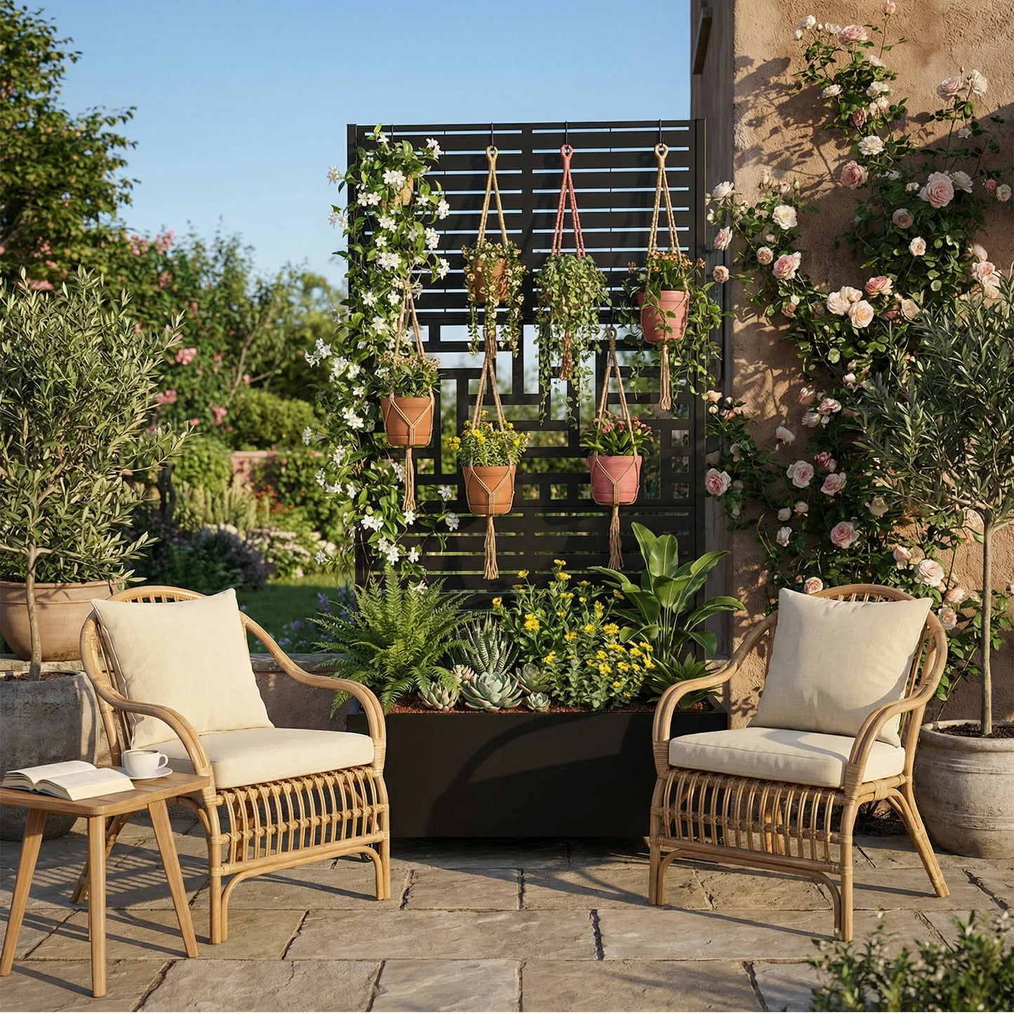Metal Trellis Raised Garden Bed Planter With Wheels Outdoor