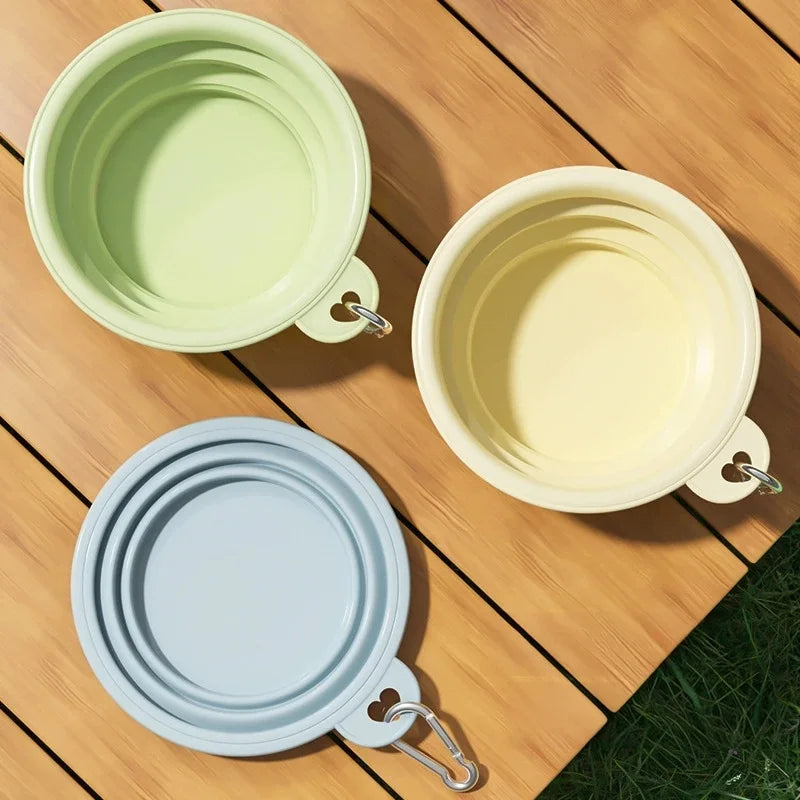 Collapsible Travel Dog Bowl For Dogs And Cats Plastic