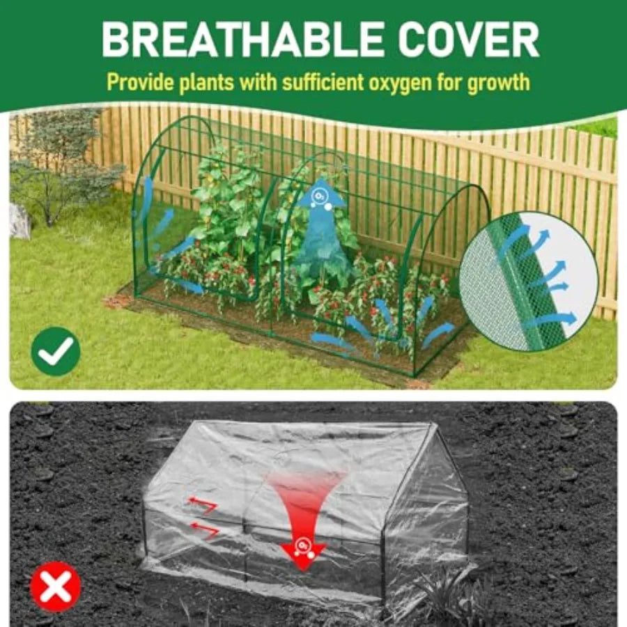 Garden Plant Netting Mesh Cover For Raised Bed Protects Vegetables