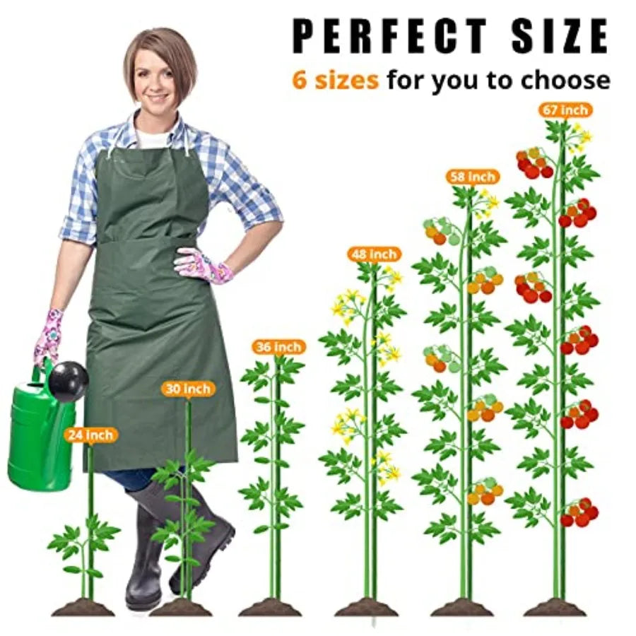 Garden Stakes Heavy Duty Steel Tomato Stakes Plastic Coated 40