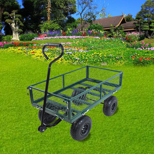 Wagon Cart Garden Cart For Firewood Transport And Hauling