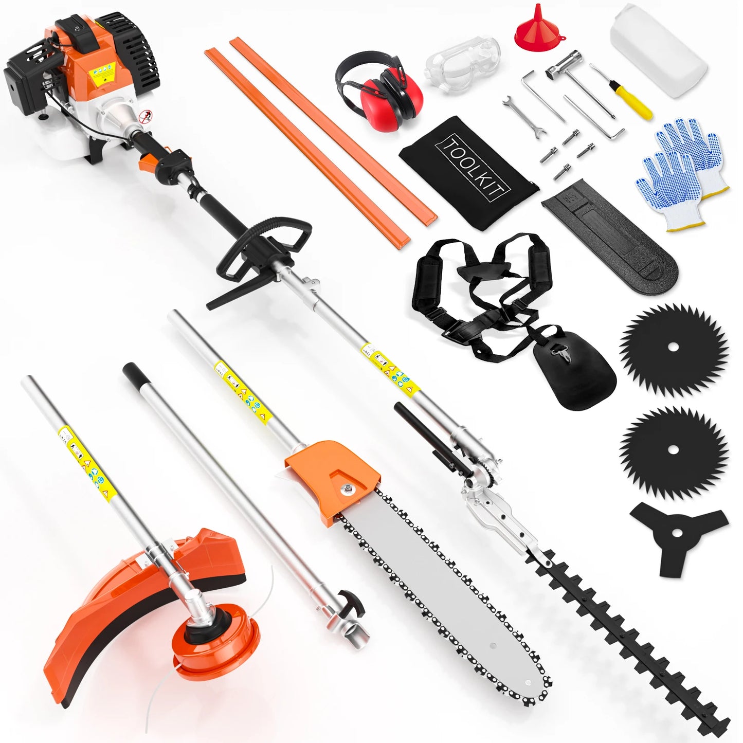52cc 6 In 1 Gas Hedge Trimmer Performance Yard Tool