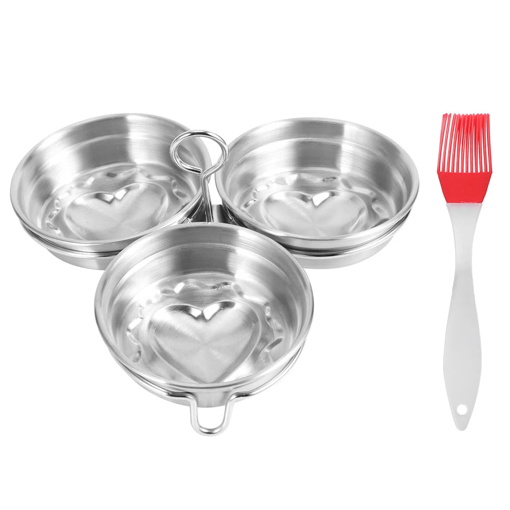 Romellar 304 Stainless Steel DIY Heart Shape Egg Shaper Mold