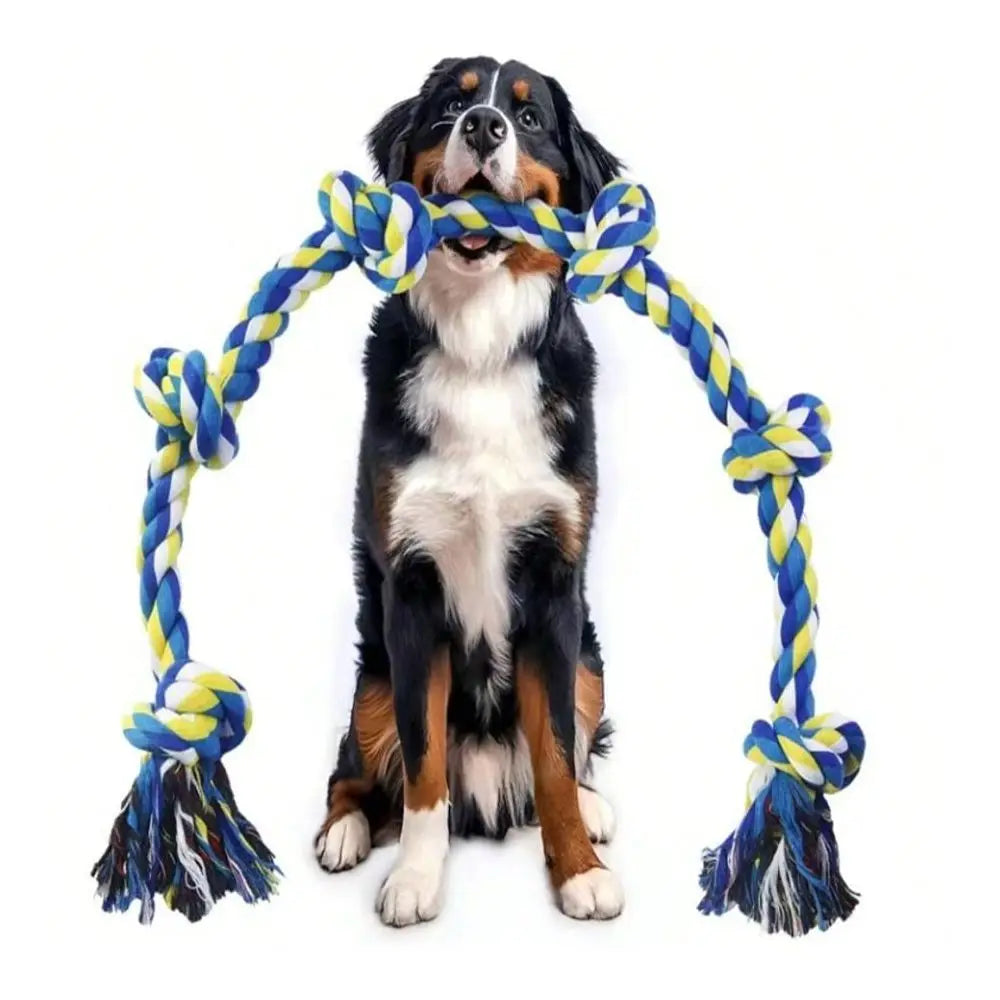 XMSJ Tough Cotton Rope Dog Chew Toys For Aggressive Chewers 6 Knots