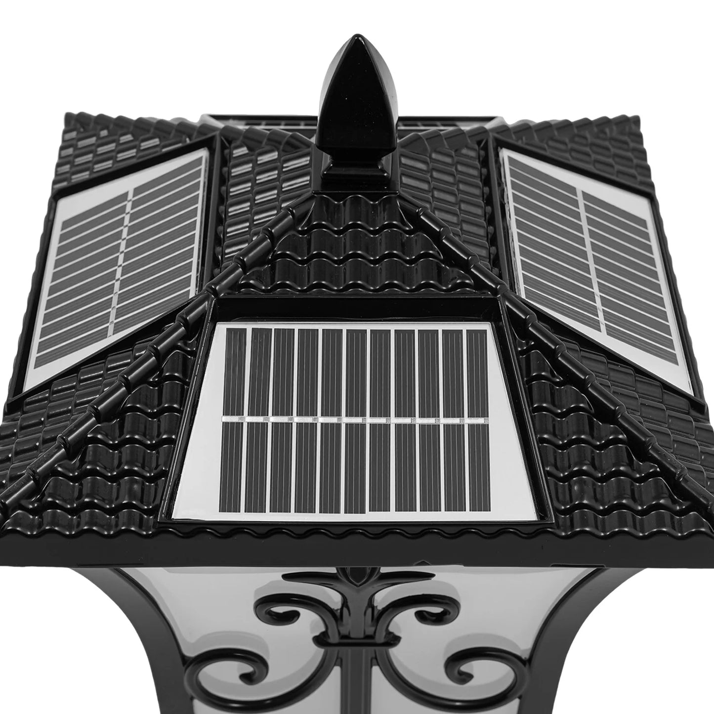 Outdoor Solar Post Light 85 To 265V With Remote Control IP44 Waterproof Pillar
