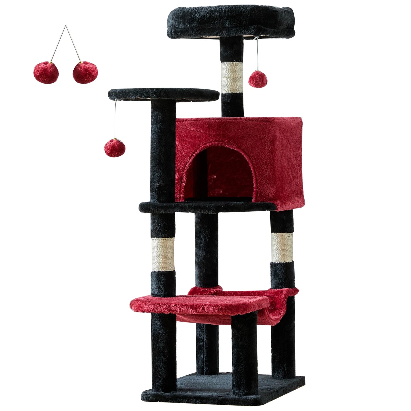 JHK Cat Tree Multi Level Tall Climbing Tower For Indoor Cats