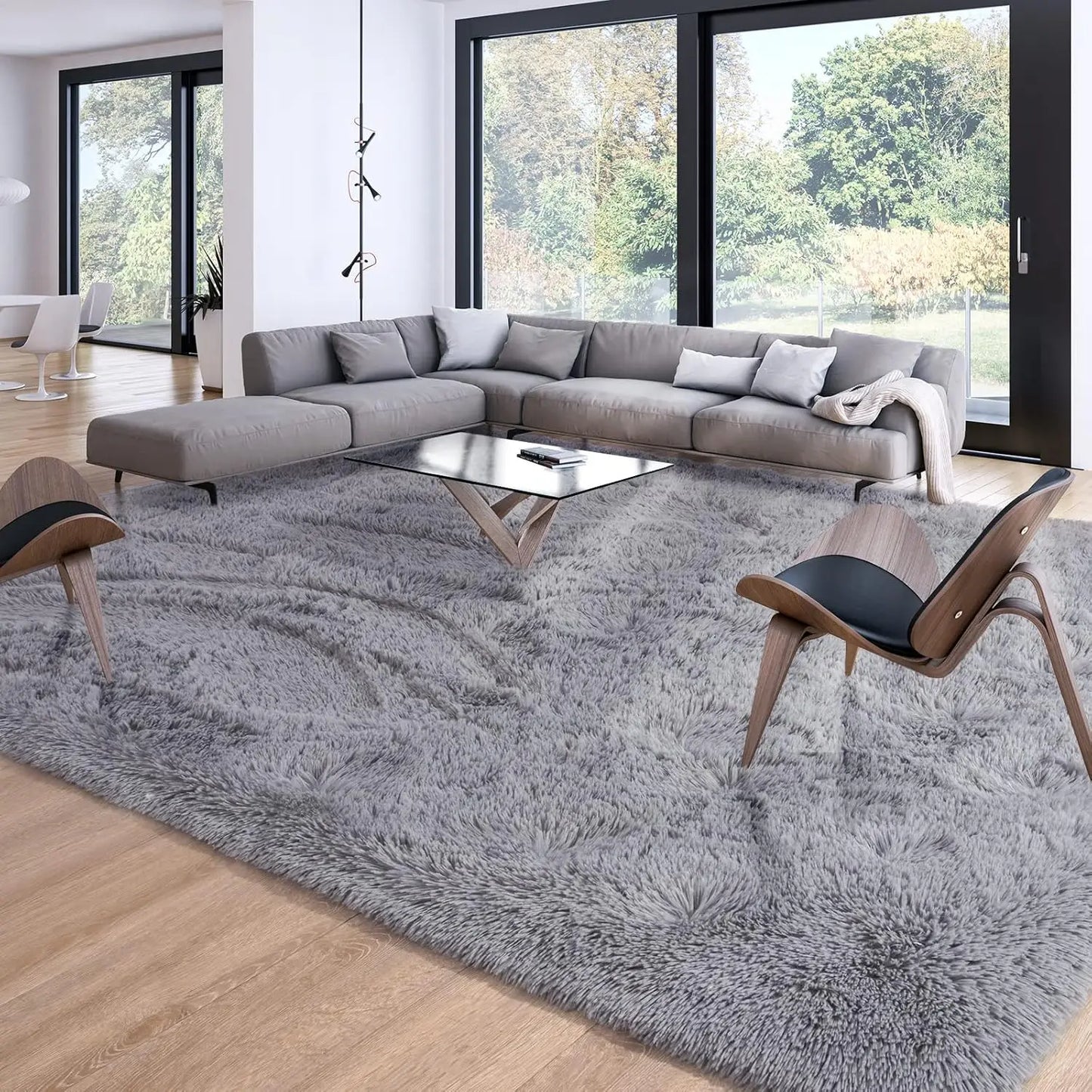 Soft Modern Indoor Shaggy Rug Non Slip for Living Room