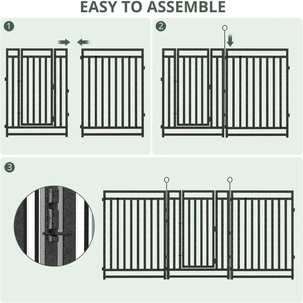 Heavy Duty Metal Garden Fence For Outdoor Patio And Flowerbeds