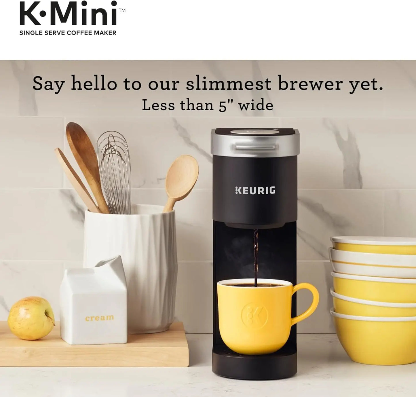 Single Serve Coffee Maker With Cord Storage And Easy Brew