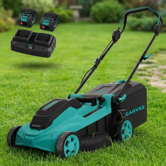 HiMISS Cordless Lawn Mower With 2x20V 4.0Ah Batteries