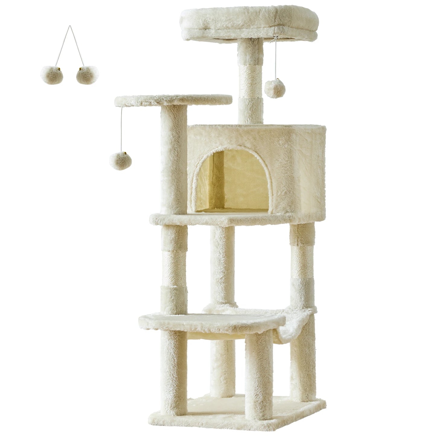 JHK Cat Tree Multi Level Tall Climbing Tower For Indoor Cats