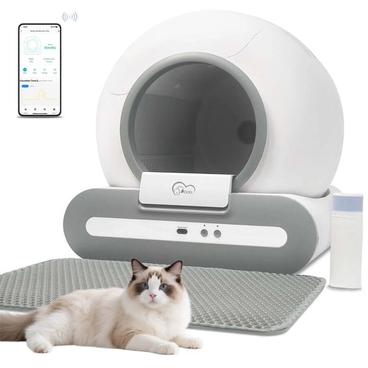 DOEL Self Cleaning Cat Litter Box With App Control 2.4G WiFi