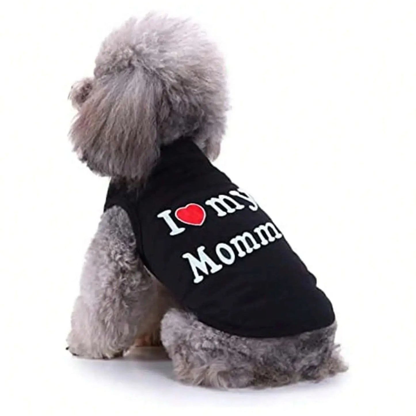 I Love My Daddy Mommy Dog Vest T Shirt PremiumQuality