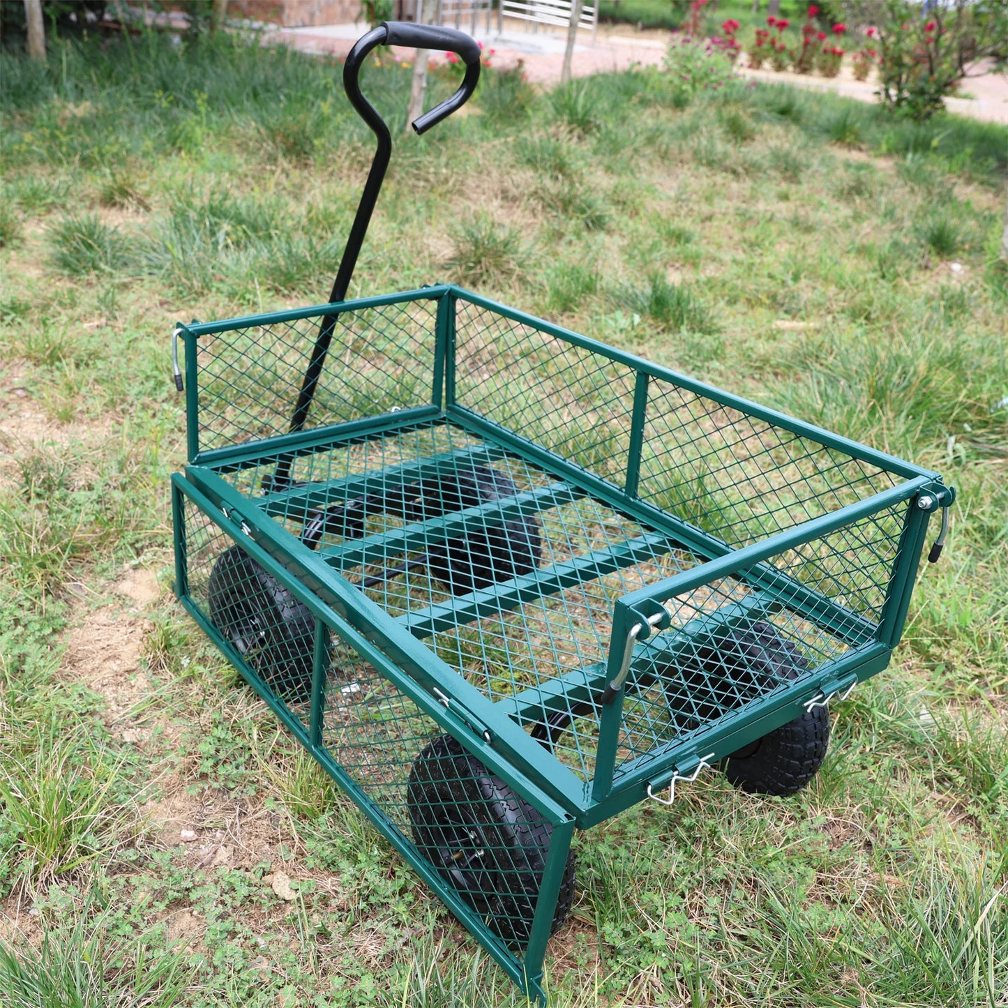 Wagon Cart Garden Cart For Firewood Transport And Hauling