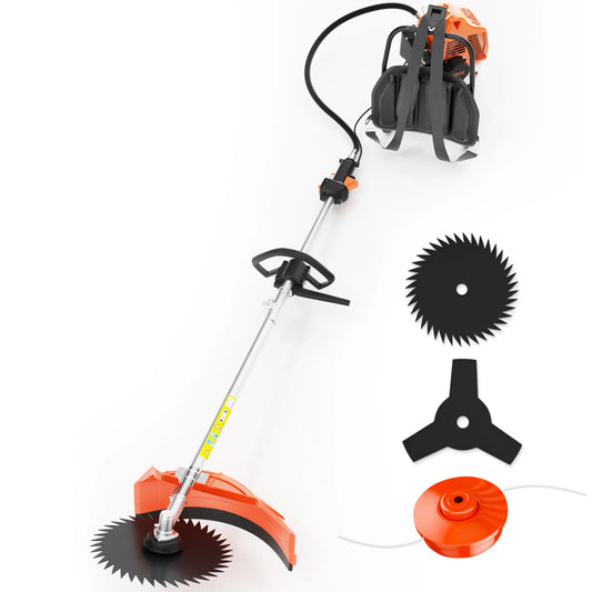 Gas Powered 3 In 1 Backpack Trimmer Cutter Weed Wacker