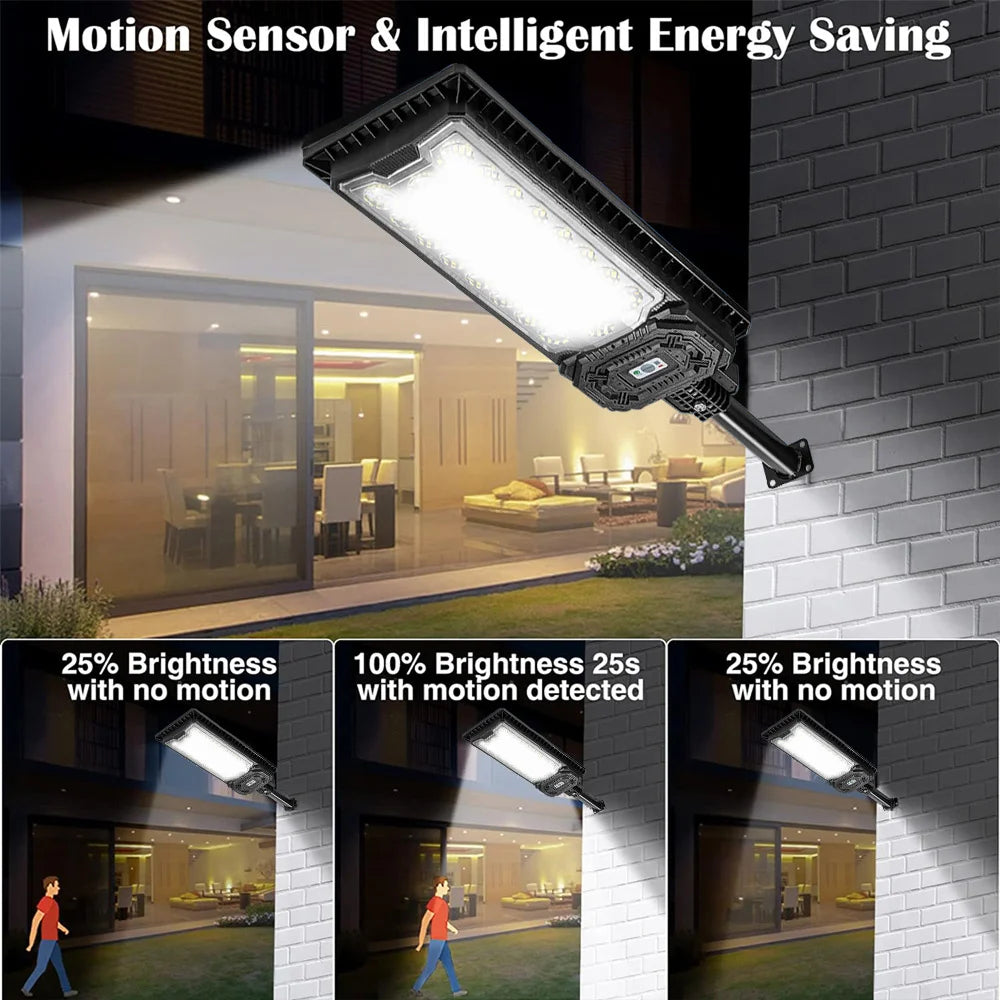 8000W Solar Street Lights 6500K 480000LM Dusk To Dawn Parking Lot Flood Light