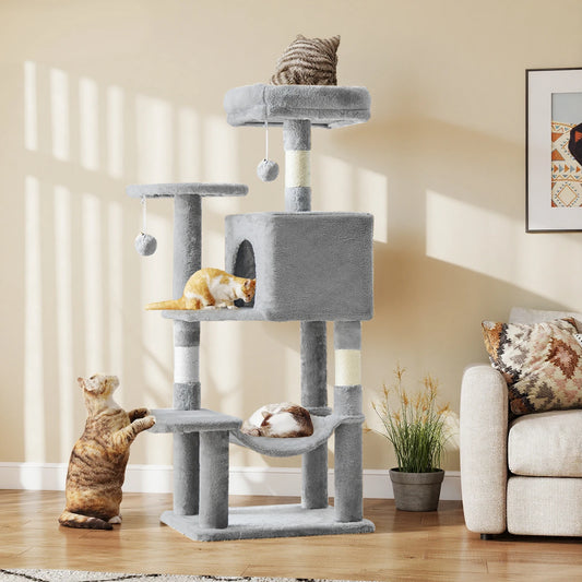 JHK Cat Tree Multi Level Tall Climbing Tower For Indoor Cats
